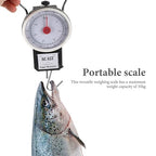 LALAFINA Portable Luggage Scale with Hanging Hook 35kg Weight Scale for Travel Suitcase Compact Weighing Device