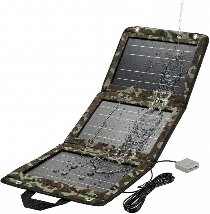 28W Portable Solar Panel Charger,Foldable Solar Charger with Dual USB Output, Lightweight ETFE Solar Panel for Camping,Hiking,Backpacking,Travel,RV and Emergency Use