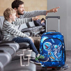 KLFVB Kids Luggage for Boys Girls, Cute Rolling Wheels Suitcase for Toddler, Children Travel Carry on Suitcase
