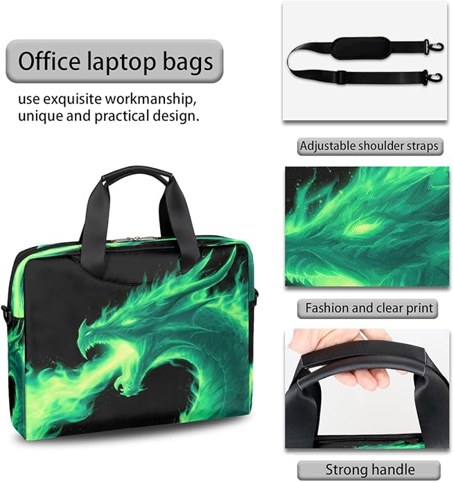 Cute Laptop Shoulder Bag for Women Men, Computer Laptop Bag Laptop Sleeve Case Laptop Satchel Briefcase Carrying Bag QA-1