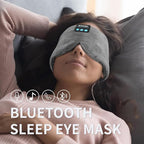 Sleep Eye Mask with Bluetooth Headphones, SYPVRY Wireless Headphones Bluetooth Silk Sleep Mask Blackout Blindfold, Bluetooth Eye Mask for Sleeping with Microphone