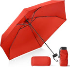 Compact Travel Umbrella with Case - Mini Umbrella for Purse, Small Lightweight &Tiny Design Perfect for Parasol Outdoor Sun&Rain Umbrellas