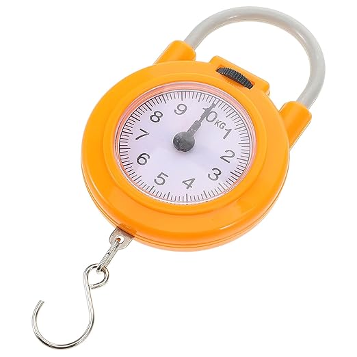 Healifty Portable Mini Spring Luggage Weight Scale with Hook High Precision Handheld Travel Scale for Suitcases and Fishing for Weighing