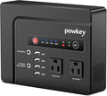 powkey 200W Portable Power Bank with AC Outlet, 146Wh Rechargeable Backup Lithium Battery, 110V Pure Sine Wave AC Outlet for Outdoor RV Trip Travel Home Office Emergency