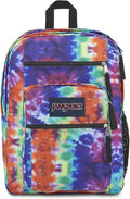 JanSport Laptop Backpack - Computer Bag with 2 Compartments, Ergonomic Shoulder Straps, 15” Laptop Sleeve, Haul Handle - Red/Multi Hippie Days