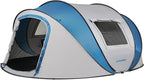 EchoSmile Pop Up Camping Tent, 2/4/6 Person Easy Setup Tent, Water Resistant Dome, Portable with Carry Bag