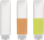 OTO 6 Pack Travel Size Plastic Squeeze Bottles for Liquids, 30ml/1 Fl. Oz TSA Approved Makeup Toiletry Cosmetic Containers