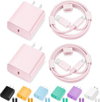 iPhone Charger Fast Charging,[MFi Certified] 2Pack 20W Type C Fast Charger Block with [10FT&6FT] USB C to Lightning Cable Compatible for iPhone 14/13/12/11 Pro Max/Xs Max/XR/X,iPad