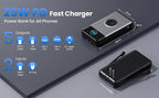 Portable Charger for iPhone with Built-in Cables and AC Wall Plug,Upgraded 40800mah Fast Charging USB C Power Bank,25W PD Travel Essentials Battery Pack for iPhone 17/16/15/14/13,Galaxy,Apple Watch