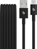 Beats USB-A to USB-C Woven Cable Fast Charging Durable and Tangle-Free Design Compatible Charger for Apple & Android Devices (1.5 m, 5 ft) - Bolt Black