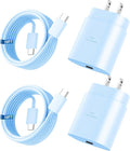 Super Fast Charger Type C, 25W USB C Wall Charger Fast Charging for Samsung Galaxy S26 Ultra/S26/S26+/S25 Ultra/S25/24 Ultra/S24/S23 Ultra/S22 Ultra with 10FT Long Android Type C Charger Cable 2Pack