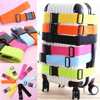 2 Pack Suitcase Belts, Adjustable Luggage Straps, Bright Colors Travel Packing Straps with Quick Release Buckle (Orange)