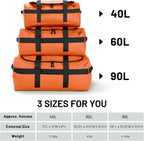 MIER Water Resistant Backpack Duffle Heavy Duty Convertible Duffle Bag with Backpack Straps for Gym, Sports, Travel
