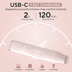 Bikini Trimmer for Women, 2 in 1 Electric Razors for Shower&Travel, IPX7 Waterproof Pubic Hair Remover for Underarm, Legs & Bikini Area, Painless Razor,Hypoallergenic Foil & Ceramic Blades