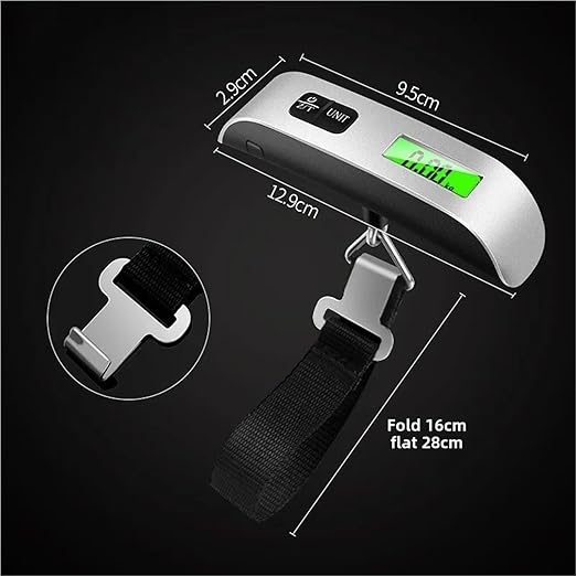 Luggage Weight Scale, Handheld Scale, Electronic Scale 50KG, Portable Luggage Scale, Handheld Weighing Scale, mini Hanging Scale,for Travel(Webbing)