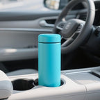 PARACITY Insulated Water Bottle, 15 oz Stainless Steel Water Bottles for Double Wall Vacuum Hot Drinks, Metal Water Bottle Keeps Hot for 12 Hrs, Cold for 24 Hrs, for Coffee, Tea (light blue)