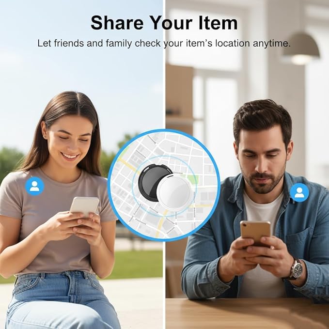 2 Pack No Subscription GPS Tracker for Vehicles Work with Find My (iOS Only) Magnetic Case Real-Time Mini Car Tracker Tag Hidden Car Locator Global Coverage Tracking Device No Monthly Fee Required