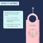 She’s Birdie 3.0 New Version – The Original Personal Safety Alarm for Women by Women–Loud Siren, Flash Light and Rechargeable Battery in a Variety of Colors (Blossom Pink)