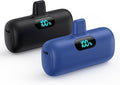 [2 Pack]Small Portable Charger for iPhone14/13,Upgraded 5000mAh PD Fast Charging Power Bank,Mini Portable Phone Charger Compatible with iPhone 14/14 Pro Max/13/13 Pro/12 Pro/11/XR/X/8/7/6-Black+Blue