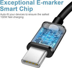 3FT iPhone 17 16 15 Charger Fast Charging USB C Charger Block Type C Chagrer Fast Charging 2-Pack for iPhone 17/17 Plus/17 Pro/17 Pro Max/iPhone 16/16 Plus/16 Pro/16 Pro Max/15 Pro Max/Samsung(Black)