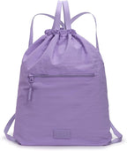 Lee Drawstring Backpack Bag Lightweight Small Gym Swim Beach Bag Water Resistant Sports Sackpack for Men Women, LEE48-002PP