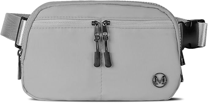 Fanny Pack Crossbody bags for Women Men, 2L Everywhere Belt Bag, Fashion Waist Packs, 5-Zipper Pockets Waist Bag with Adjustable Strap