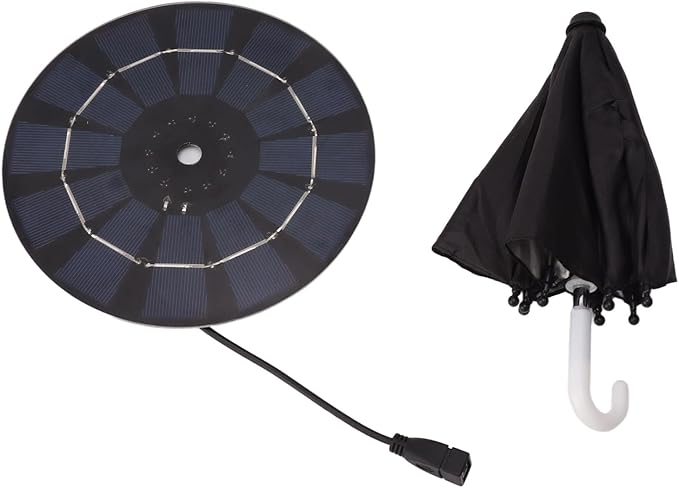 Topyond Phone Umbrella, 10W Solar Charger Sun Shade for Cell Phones, Suction Cup Stand, Outdoor Anti-Glare Protection, for Beach Travel and Outdoor Enthusiasts