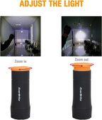 EverBrite 2-in-1 Mini Lanterns and Flashlights with 3 Modes, 2 Pack Portable Outdoor LED Zoomable Torches, Camping Essentials for Hurricane, Hiking, Night Walking, Emergency, Outdoor Lights