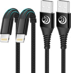 Aioneus iPhone Charging Cable 6ft 2Pack, MFi Certified USB A to Lightning Cable Nylon Braided Fast Charger Cord for Apple iPhone 14 13 12 11 Pro XS Max XR 10 8 7Plus SE