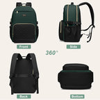 Focdod Laptop Backpack for Women Bookbag: 15.6 inch Work Backpacks with Pouch Pocket for Large Capacity Cup & USB Charger College Book Bag Travel Business Nurse Teacher Bookbags Anti-theft Back Pack