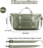Weekender Duffel Bags for Women， Travel Totes Bag for Airplane Essentials, Overnight Bags for Women with Trolley Sleeve, Large Carry On Hospital Bag for Labor and Delivery, Sport, Gym