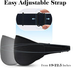 Fygrip 3D Eye Mask Sleep Mask for Men & Women, 100% Pressure-Free & Light Block-Out Eye Mask for Sleep with Easy Adjustable Strap, Night Eye Cover for Travel, Black