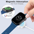 2Pack Short for Apple Watch Charger USB Magnetic Wireless Fast iWatch Charger Portable for Car Compatible with iWatch Ultra/Series 11/10/9/8/7/6/SE/SE2/5/4/3/2/1-[0.3m/1ft]
