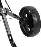 Alomejor Foldable Trolley, Lightweight Sturdy 2 Wheel Push Pull Cart with Detachable Silent Wheels, for Holding Bag Up to 40kg