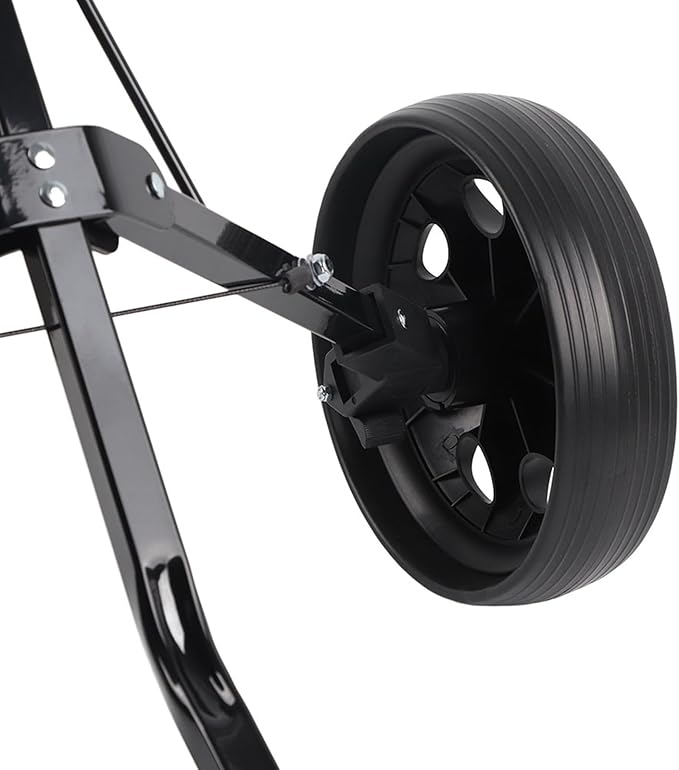 Alomejor Foldable Trolley, Lightweight Sturdy 2 Wheel Push Pull Cart with Detachable Silent Wheels, for Holding Bag Up to 40kg