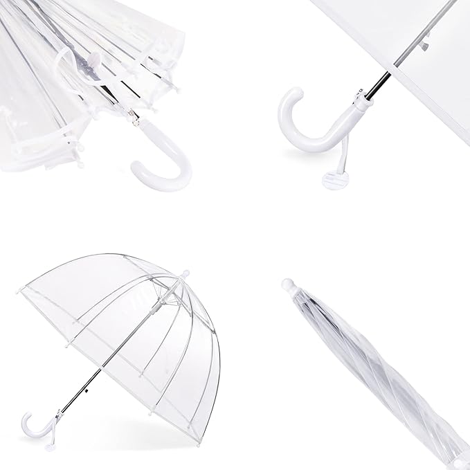 Kids Clear Umbrella for Rain Dome Bubble Umbrellas Windproof for Kids Boys and Girls