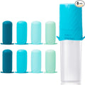 Mrsdry Bottle Covers for Travel, Leak Proofing, Travel Size Container Silicone toiletry sleeves, Leak Locks Travel Accessories for Shampoo Wash Body Bottles and other beauty and personal care(8pcs)