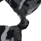 Wolf Essentials Adult Cozy Soft Microfiber Neck Pillow for Travel – Compact, Machine Washable - Perfect for Airplane, Car, or Home Use - Filled and Finished in The USA – Black Camo