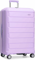 Traveler's Choice Pagosa Hardshell Expandable Luggage with Spinner Wheels, Lavender, 30-Inch Large