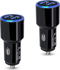 USB Car Charger, 2Pack 4.8A Fast Charging Dual Port USB Cigarette Lighter Adapter for iPhone 15 14 13 12 11 Pro Max SE XR X 8 7 6, iPad, Samsung Galaxy S23 S22 S21 S20 S10 S9 S8 S7 A51,Android,Kindle