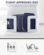 LOVEVOOK Laptop Backpack Purse for Women, Work Business Travel Computer Bags, College Nurse Backpack for Womens, Quilted Casual Daypack with USB Port, Fit 15.6 Inch Laptop, Navy
