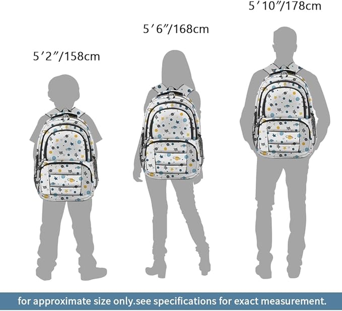 rickyh style School Backpack Travel Bag for Men & Women Lightweight College Back Pack with Laptop Compartmen