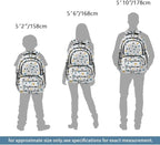 rickyh style School Backpack Travel Bag for Men & Women Lightweight College Back Pack with Laptop Compartmen