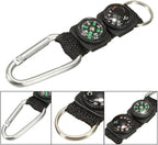 Black Carabiner Key Chain Compass Thermometer Metal Camping Outdoor Gadgets Hiking Survival to Multifunctional O0R8 Mountaineering,Electronics and Gadgets,Compasses