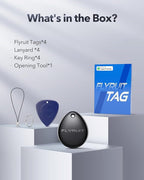 Air Tracker Tags-4 Pack for Apple Find My (iOS Only), Official MFi Certified, Mini Bluetooth Key Finder Locator with Sound, Smart Luggage Tracker for iPhone, Suitcases, Backpack, Wallet, Bike