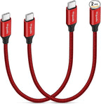 etguuds USB C to USB C Cable 1ft, 2-Pack 60W USBC to USBC Cord, Type C to C Charger Cable Fast Charging for iPhone 17 16 15 Pro Max Plus Air, Samsung Galaxy S25 S24 S23, for MacBook/iPad, Pixel