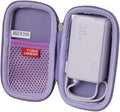 Hermitshell Hard Travel Case for Anker Power Bank USB C Charger Block, 3-in-1 5,000mAh Portable Charger (Purple)