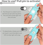 Personal Safety Alarm Rechargeable (Aqua)