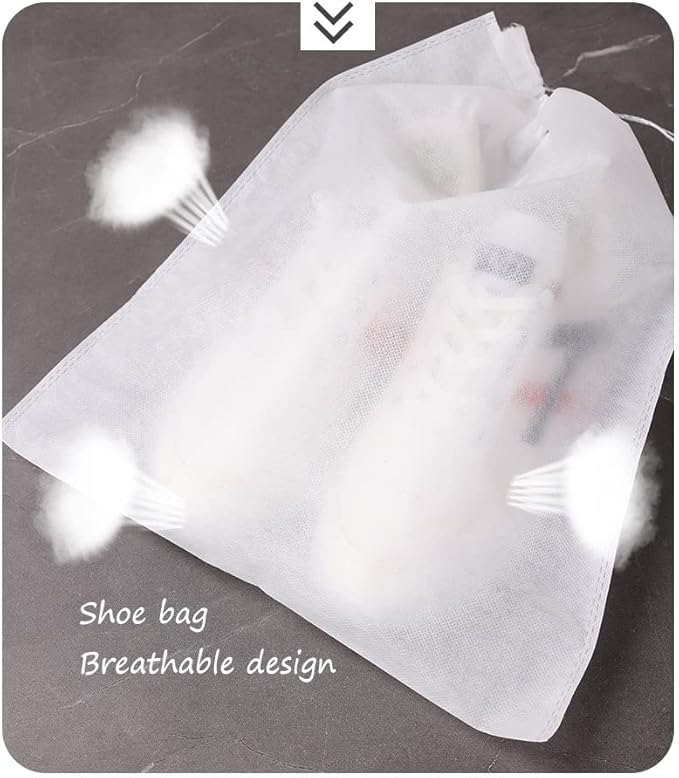 Gladiolus hybridus 30 eco-friendly travel shoe bag storage bags, non-woven breathable dust-proof with rope, suitable for storing shoes and isolate dust keep bags clean tidy (11.8in X 15.74in)