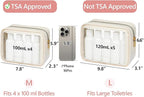 PACKISM Clear Makeup Bag - TSA Approved Toiletry Bag for Carry-on & Checked Luggage, Water Resistant Car Storage Organizer with Reinforced Seams